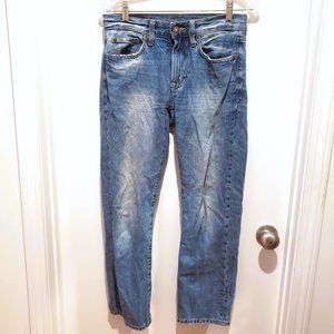 American Eagle Blue Jeans Stone Wash Light Straight Leg 26" x 28" READ